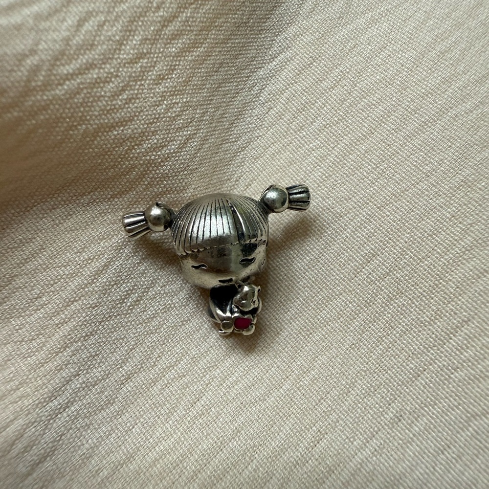 Silver Girl Pandora charm